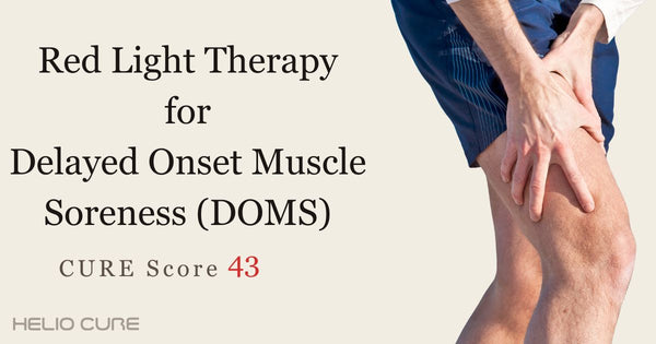 Red light therapy for DOMS