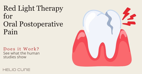 Red light therapy for oral postoperative pain