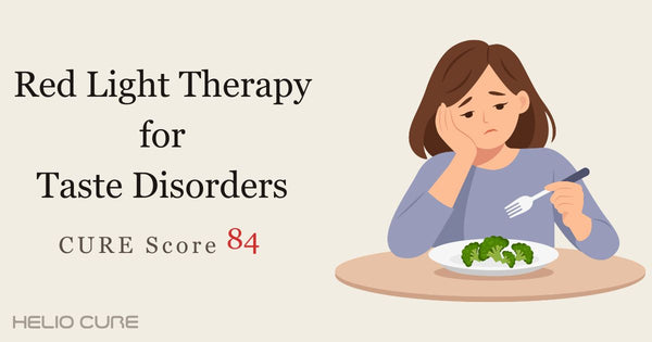 Red light therapy for taste disorders