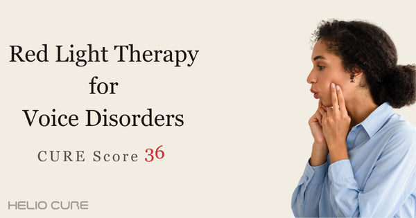 Red light therapy for voice disorders