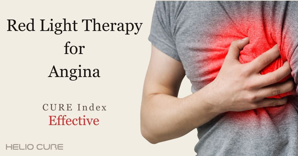 Red light therapy for angina
