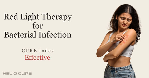 Red light therapy for bacterial infection