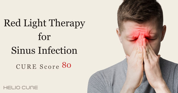 Red light therapy for sinus infection