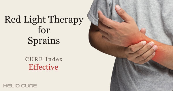 Red light therapy for sprains